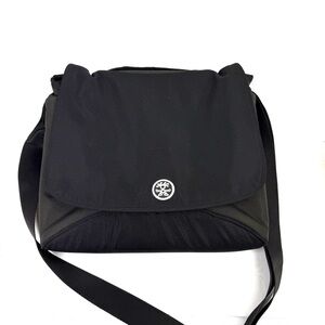 Crumpler The Skivvy Crossbody Messenger Bag Padded Black Yellow Canvas Small‎
